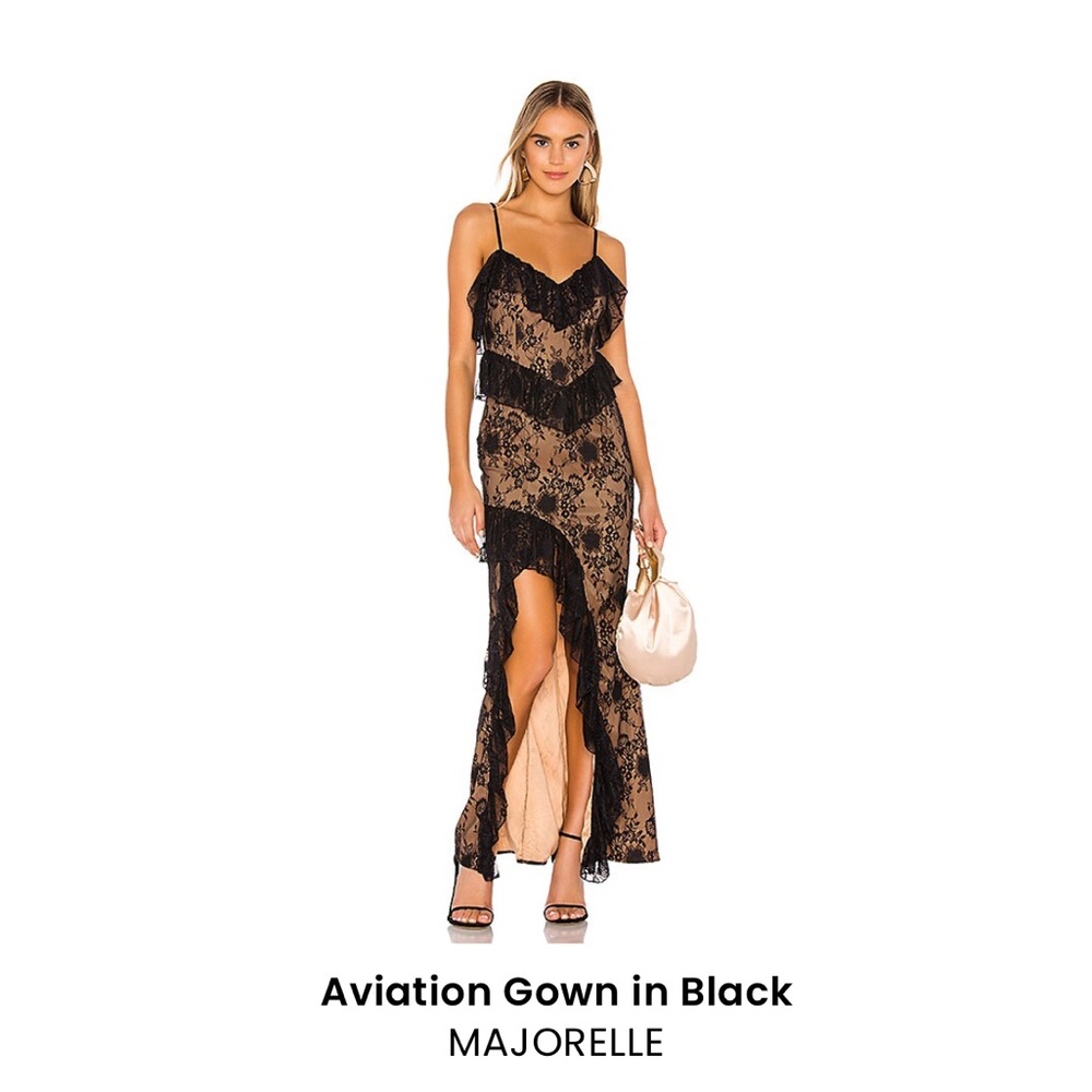 Black Lace evening gown